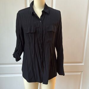 Black button down from Express size S